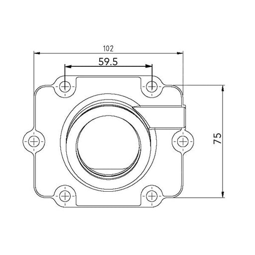 KIMPEX CARBURETOR ADAPTER MOUNTING FLANGE - Driven Powersports Inc.7794222521291253485