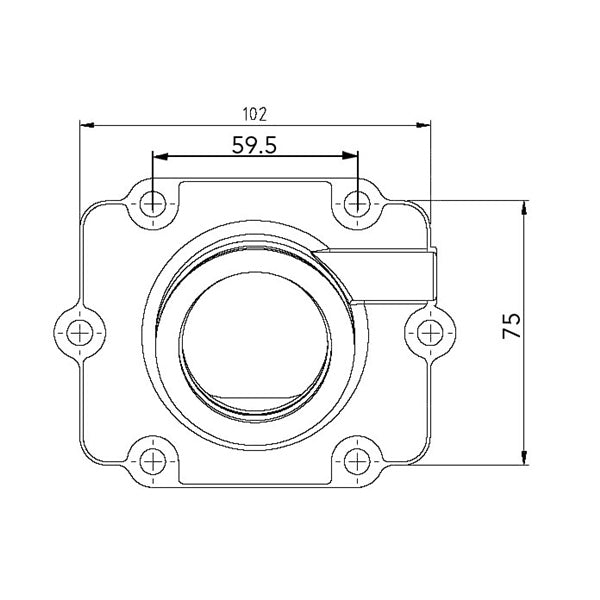 KIMPEX CARBURETOR ADAPTER MOUNTING FLANGE - Driven Powersports Inc.7794222521291253485