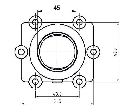 KIMPEX CARBURETOR ADAPTER MOUNTING FLANGE - Driven Powersports Inc.7794222107783005 - 415