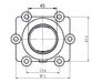 KIMPEX CARBURETOR ADAPTER MOUNTING FLANGE - Driven Powersports Inc.7794222107783005 - 415