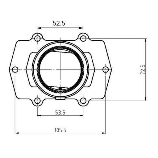 KIMPEX CARBURETOR ADAPTER MOUNTING FLANGE - Driven Powersports Inc.7794222519793006 - 527