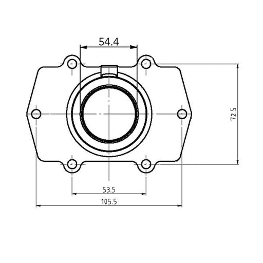 KIMPEX CARBURETOR ADAPTER MOUNTING FLANGE - Driven Powersports Inc.7794222519623006 - 747