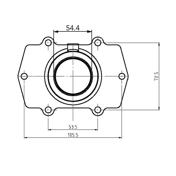 KIMPEX CARBURETOR ADAPTER MOUNTING FLANGE - Driven Powersports Inc.7794222519623006 - 747