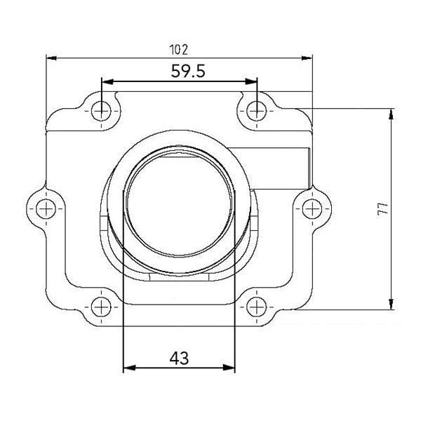 KIMPEX CARBURETOR ADAPTER MOUNTING FLANGE - Driven Powersports Inc.7794222106933085735