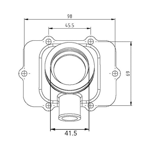 KIMPEX CARBURETOR ADAPTER MOUNTING FLANGE - Driven Powersports Inc.779422252044420 - 667 - 078