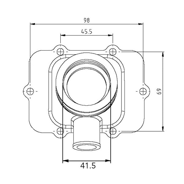 KIMPEX CARBURETOR ADAPTER MOUNTING FLANGE - Driven Powersports Inc.779422252044420 - 667 - 078