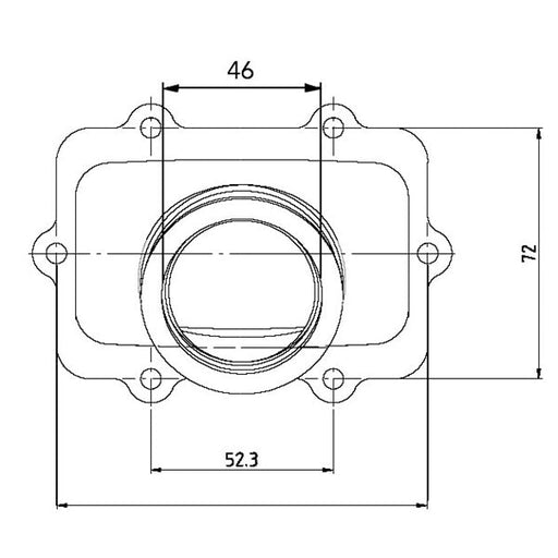 KIMPEX CARBURETOR ADAPTER MOUNTING FLANGE - Driven Powersports Inc.779422251986420 - 667 - 109