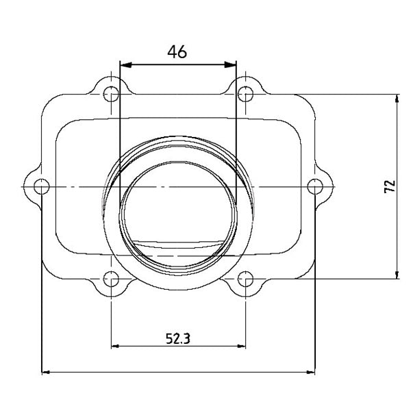 KIMPEX CARBURETOR ADAPTER MOUNTING FLANGE - Driven Powersports Inc.779422251986420 - 667 - 109