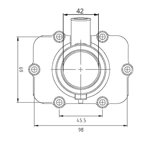 KIMPEX CARBURETOR ADAPTER MOUNTING FLANGE - Driven Powersports Inc.779422210839420 - 867 - 776