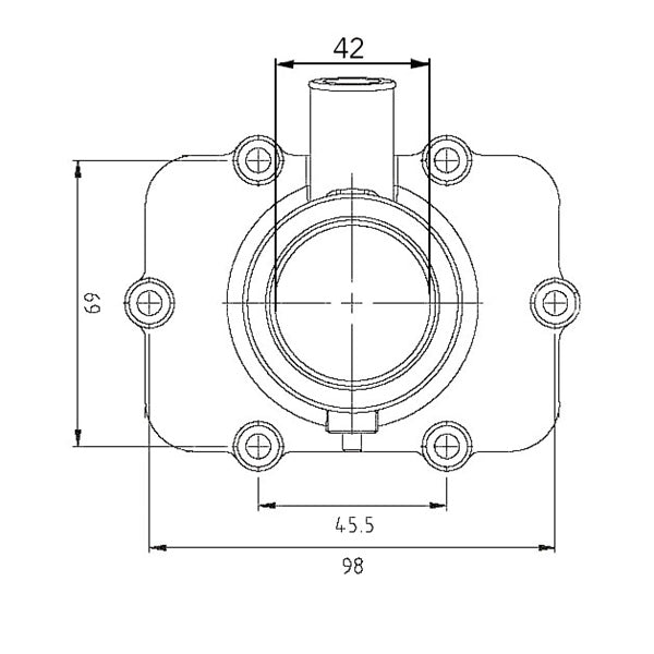 KIMPEX CARBURETOR ADAPTER MOUNTING FLANGE - Driven Powersports Inc.779422210839420 - 867 - 776