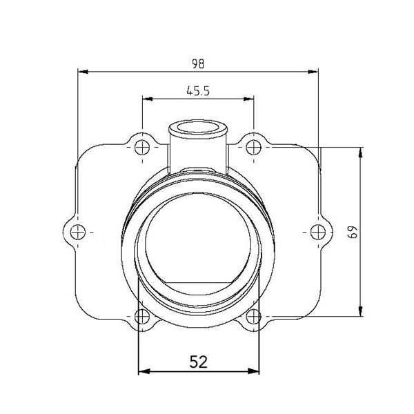 KIMPEX CARBURETOR ADAPTER MOUNTING FLANGE - Driven Powersports Inc.6718722210570420 - 867 - 805