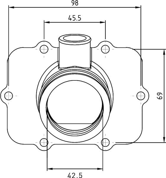 KIMPEX CARBURETOR ADAPTER MOUNTING FLANGE - Driven Powersports Inc.779422210594420 - 867 - 849