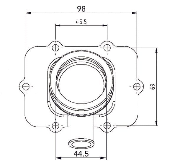 KIMPEX CARBURETOR ADAPTER MOUNTING FLANGE - Driven Powersports Inc.8779422252013420 - 867 - 882