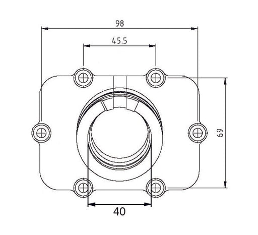 KIMPEX CARBURETOR ADAPTER MOUNTING FLANGE - Driven Powersports Inc.779422267628420867300