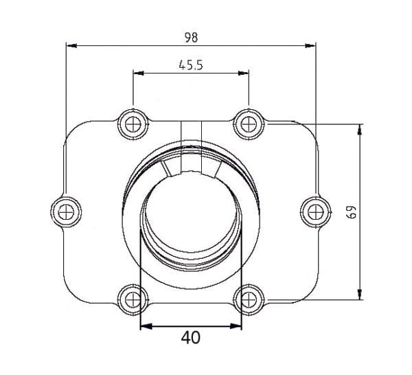 KIMPEX CARBURETOR ADAPTER MOUNTING FLANGE - Driven Powersports Inc.779422267628420867300