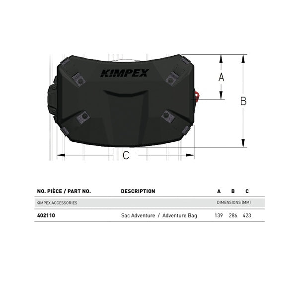 KIMPEX CONNECT ADVENTURE TUNNEL BAG - Driven Powersports Inc.1779421817275402110