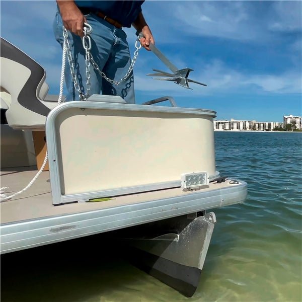 KIMPEX GALVANIZED #8 CAST IRON FLUKE CLAW ANCHOR KIT W/100' OF ANCHOR LINE (50579) - Driven Powersports Inc.76356250579550579