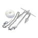 KIMPEX GALVANIZED #8 CAST IRON FLUKE CLAW ANCHOR KIT W/50' OF ANCHOR LINE (50577) - Driven Powersports Inc.76356250577150577