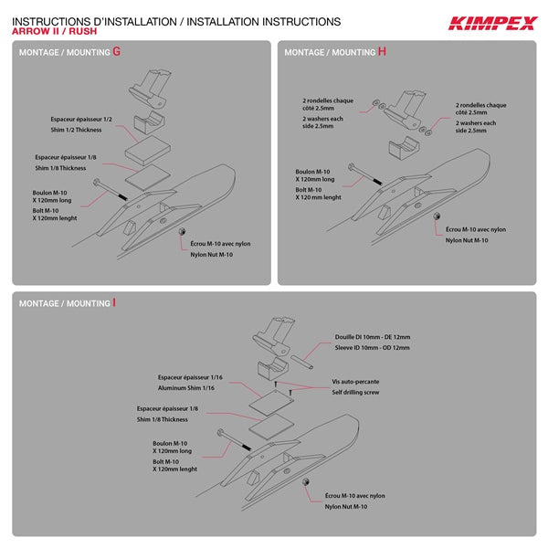 KIMPEX RUSH SKI KITS - Driven Powersports Inc.7794232157964080080 - 20E