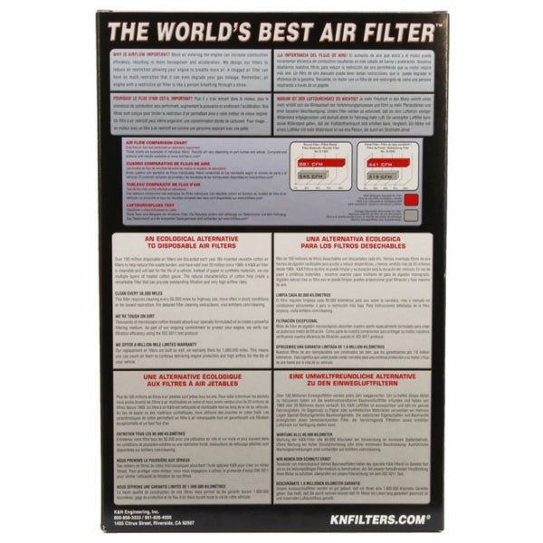 KN HIGH - FLOW OEM AIR FILTER - Driven Powersports Inc.024844237934HA - 1008