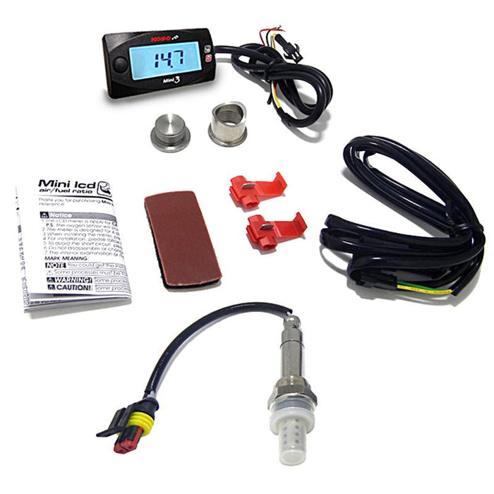 KOSO NORTH AMERICA MINI 3 AIR/FUEL RATIO METER (BA003211) - Driven Powersports Inc.BA003211BA003211