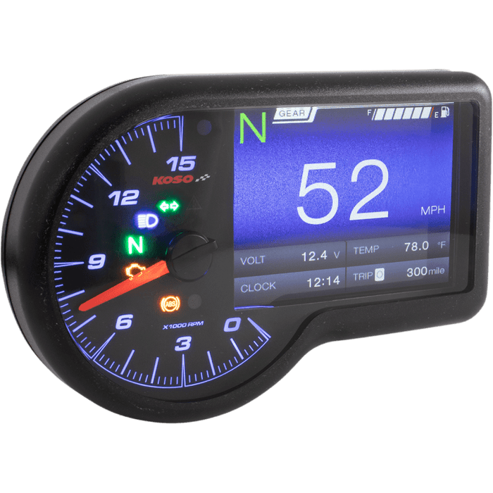 KOSO NORTH AMERICA MULTIFUNCTION METER AND DATA RECORDER - Driven Powersports Inc.BA071000