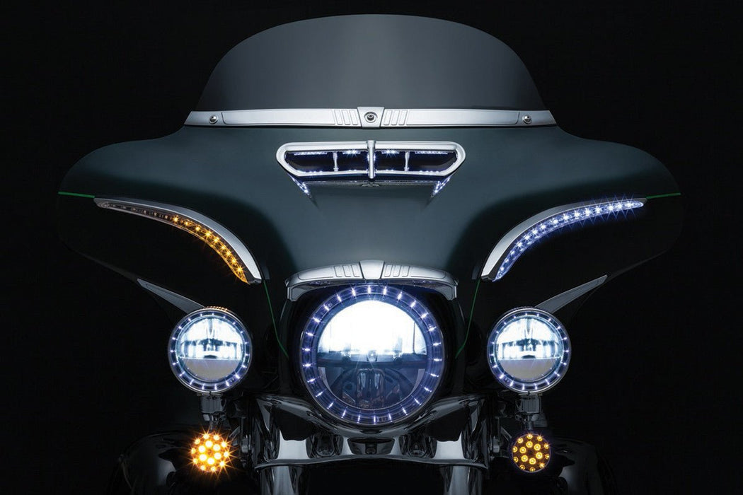 KURYAKYN 14 - 19 FLHT ACCENT BAT LASHES RUN/TURN LED PN 7131 - Driven Powersports Inc.191209028466481319