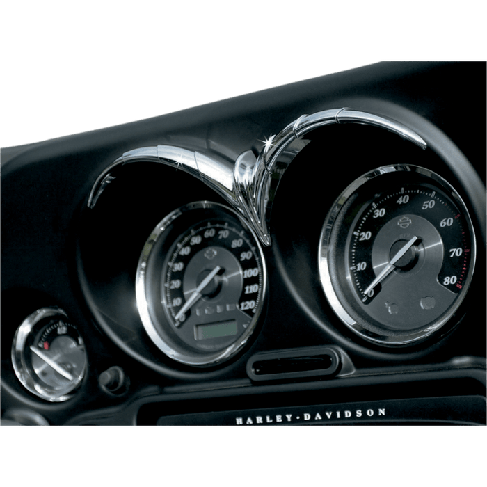 KURYAKYN 96 - 13 FLHT SPEEDO/TACH BROW PN 7746 - Driven Powersports Inc.191209015213419092