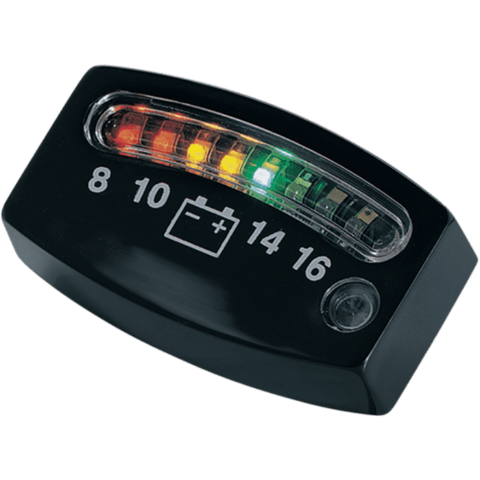 KURYAKYN BLACK LED BATTERY GAUGE PN 4218 - Driven Powersports Inc.191209001902496940