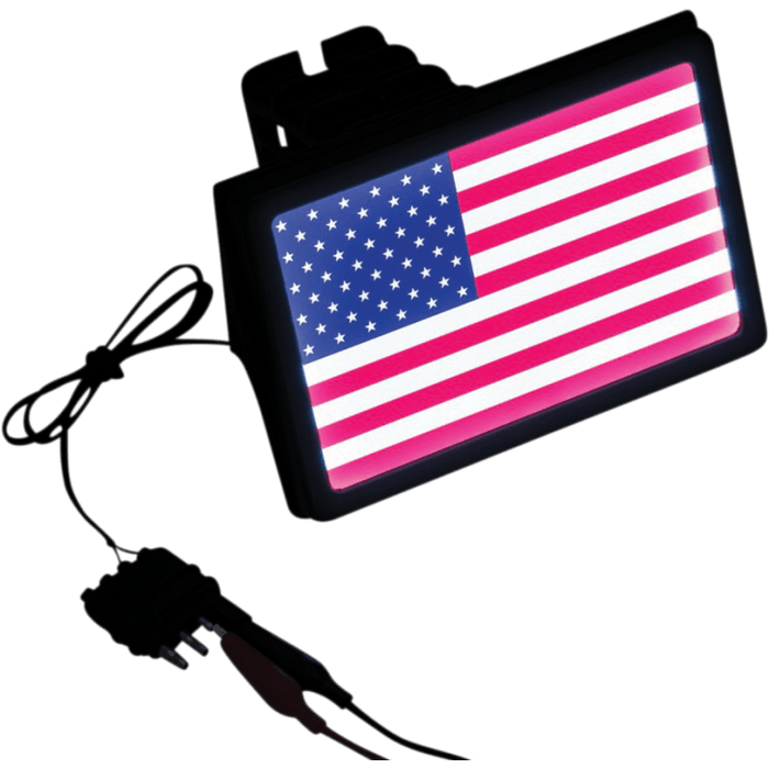 KURYAKYN COVER REC HITCH LED FLAG PN 2893 - Driven Powersports Inc.191209043452424893