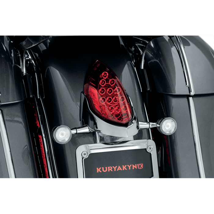 KURYAKYN CUSTOM RTURN SIGNAL & LIC PL MNT FOR INDIAN, PN 3128 - Driven Powersports Inc.3128420495