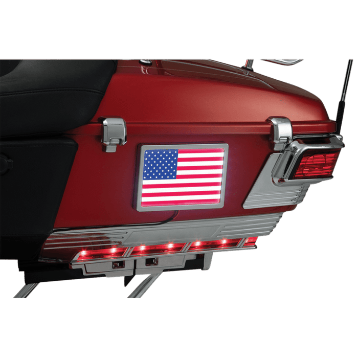 KURYAKYN FREEDOM FLAG L.E.D. LIGHT KIT, 4" X 6", CHROME PN 2891 - Driven Powersports Inc.191209043346430017