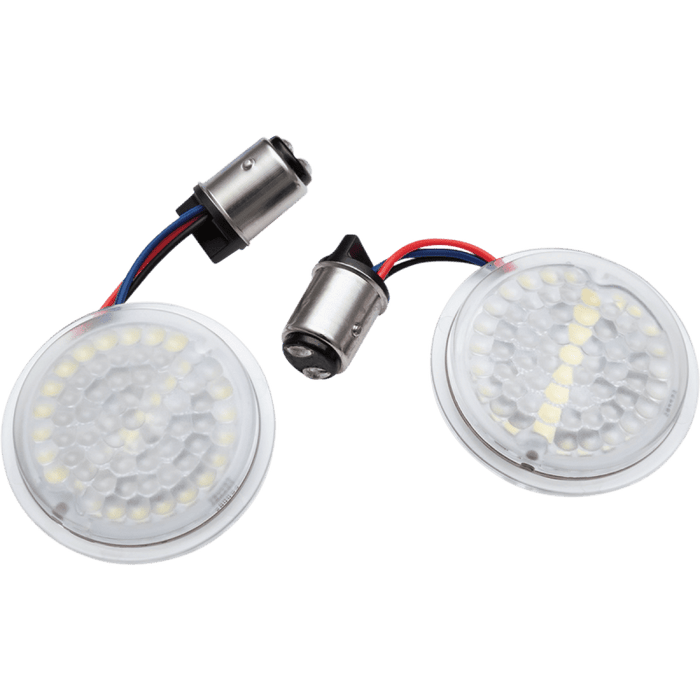 KURYAKYN LUMINEZ LED FRT TSIGNAL INS,1157, WHT/AMB, BULLET PN 2932 - Driven Powersports Inc.2932430047