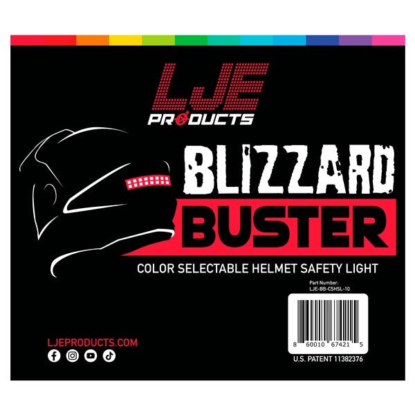 LJE BLIZZARD BUSTER COLOR SELECTABLE HELMET SAFETY LIGHT - Driven Powersports Inc.779420790630LJE - BB - CSHSL - 10