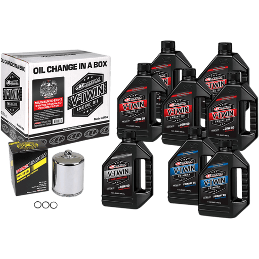 MAXIMA RACING OILS V - TWIN OIL FULL CHANGE KIT - Driven Powersports Inc.85121100792690 - 129018PC