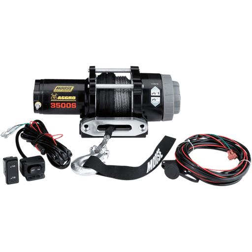 MOOSE UTILITY DIVISION MOOSE WINCH 3500LB W/SYN RP - Driven Powersports Inc.4505 - 0762MOOSE 35 - S