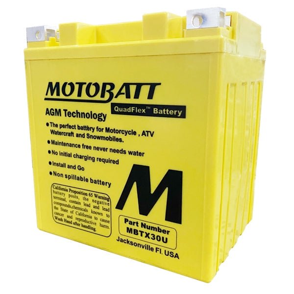 MOTOBATT MBTX30U BATTERY QUADFLEX - Driven Powersports Inc.6947312400088MBTX30U