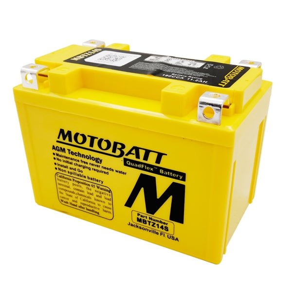 MOTOBATT MBTZ14S BATTERY QUADFLEX - Driven Powersports Inc.779421335717MBTZ14S