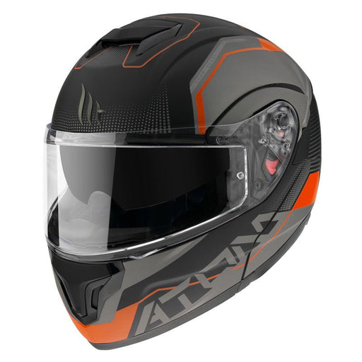 MT HELMETS ATOM - V HELMET - QUARK - FLUO ORANGE - Driven Powersports Inc.8503371IT - 025 - 673