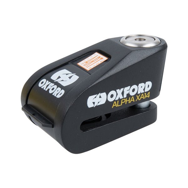 OXFORD PRODUCTS DISC LOCK ALPHA XA14 ALARM 14MM SST/BK (LK218) - Driven Powersports Inc.5030009095184LK218