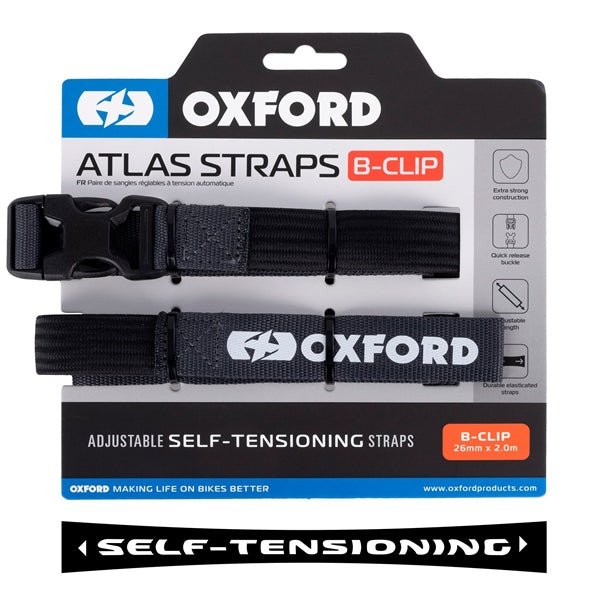 OXFORD PRODUCTS STRAP B - CLIP 17MM X 1.2M ASPHALT QTY2 (OX313) - Driven Powersports Inc.5030009442858OX313