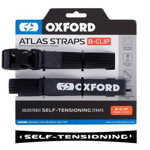 OXFORD PRODUCTS STRAP B - CLIP 26MM X 1.2M ASPHALT QTY2 (OX319) - Driven Powersports Inc.5030009442919OX319