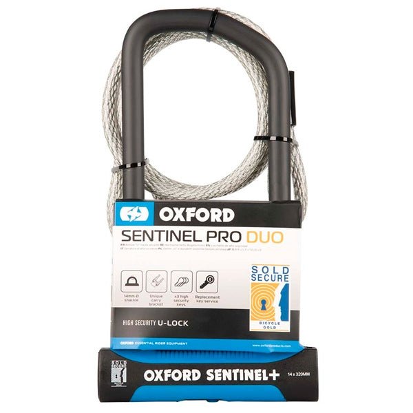 OXFORD PRODUCTS U - LOCK SENTINEL PRO 320X177MM & CABLE (LK326) - Driven Powersports Inc.5030009096266LK326