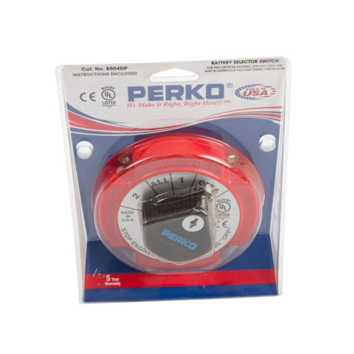 PERKO BATTERY SWITCH W/LOCKING ALT.DISCONNECT (8504DP) - Driven Powersports Inc.0852265600268504DP