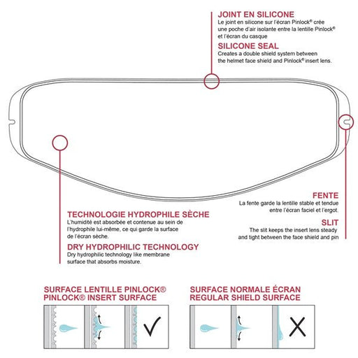 PINLOCK LENS INSERT PROTECTINT ARAI (000484) - Driven Powersports Inc.779420449262000484