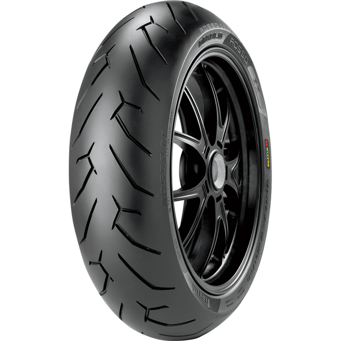 PIRELLI DIABLO ROSSO II TIRE 190/50ZR17 (73W) - REAR - Driven Powersports Inc.80192272068692068600