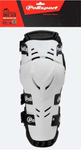 POLISPORT %DEVIL ELBOW GUARD WHITE (JR KNEE/SHIN) - Driven Powersports Inc.56044150304138002000006