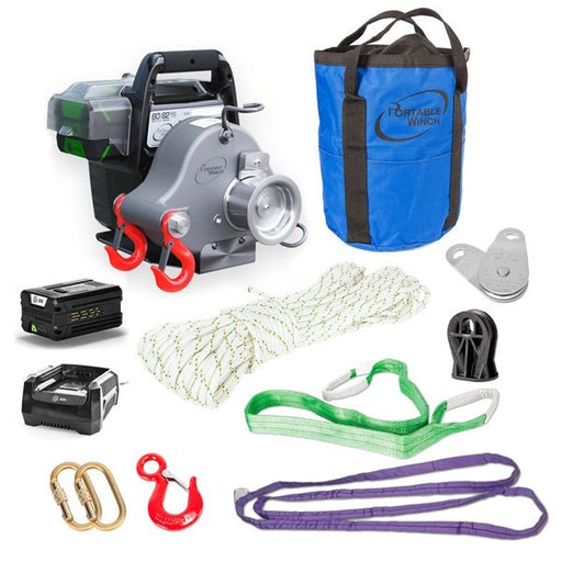 PORTABLEWINCH WINCH KIT BATTERY 80/82V W/ACCESSORY (PCW3000 - LI - A) - Driven Powersports Inc.690581023477PCW3000 - LI - A