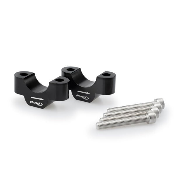 PUIG 32MM HANDLEBAR RISERS, 20MM HIGH, SILVER - Driven Powersports Inc.843552932248720308N