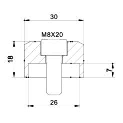 PUIG HI - TECH IV MIROR ADAPTER - Driven Powersports Inc.84365637378559584N